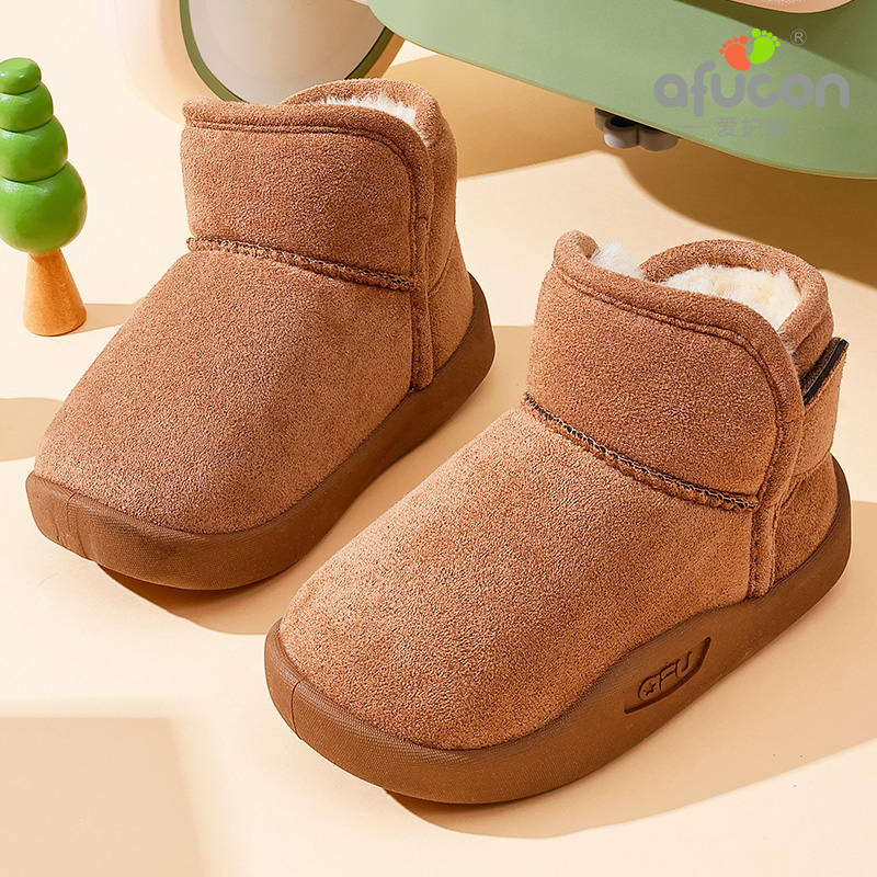 爱护康雪地靴秋冬防滑软底室内外加绒加厚保暖男女童（一代基础款）