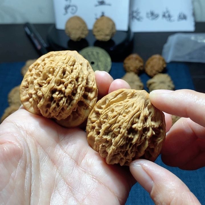 桃核吊坠楚**谡粗筋虎头43