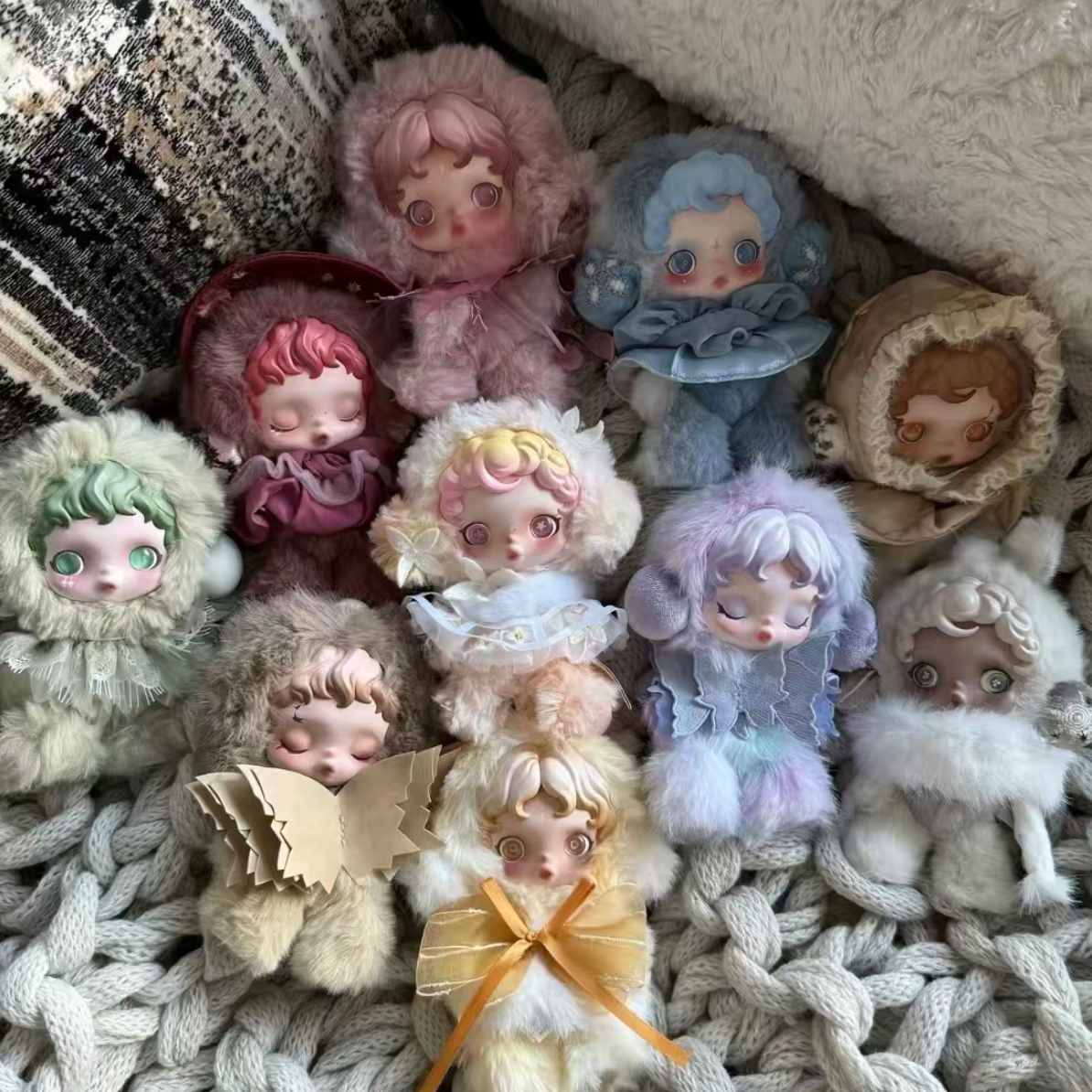 光织园系列SP搪胶毛绒公仔挂件盲盒 