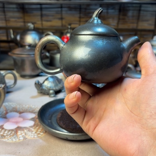 庄诚柴烧坭兴陶壶190（