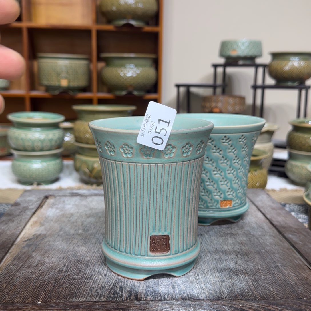 ****m手工花盆  051 内口口径 8.5 cm 