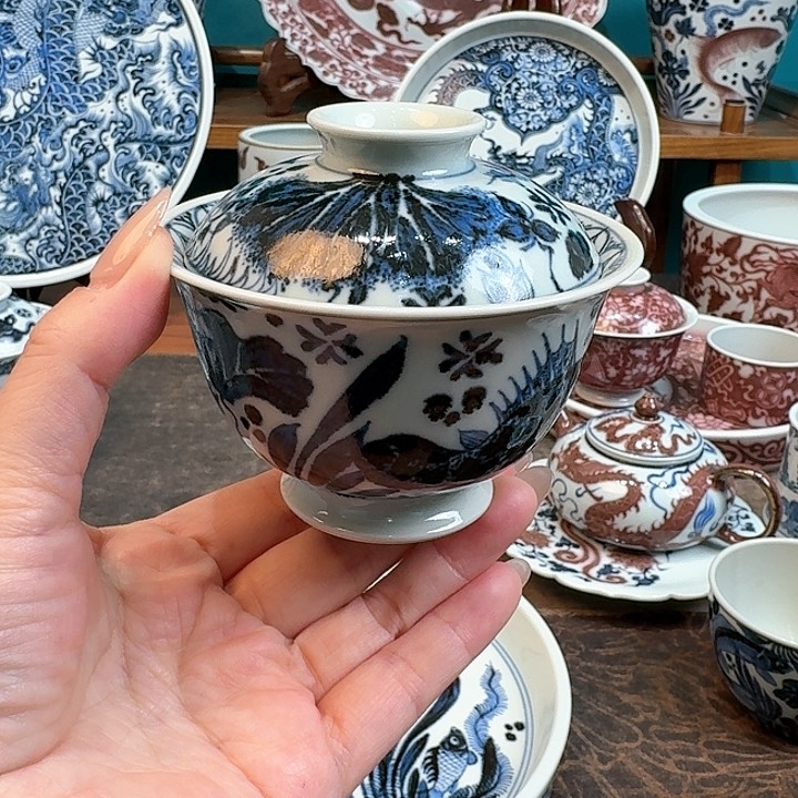 景德镇手工手绘茶具哈哈哈哈