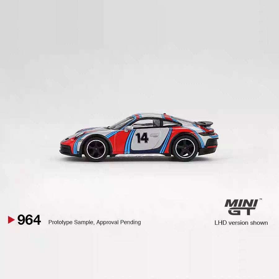 MINi gt1:64#964 Porsche 911 Dakar 14号 合金汽车模型