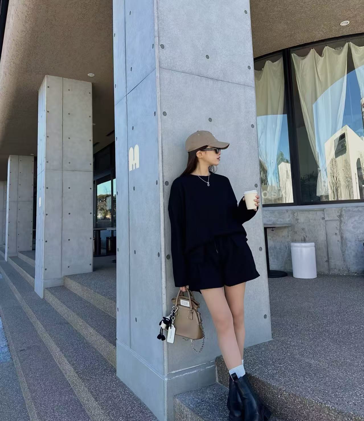 手提包包 大象灰色（1）休闲时尚网红百搭运动秋冬秋季针织