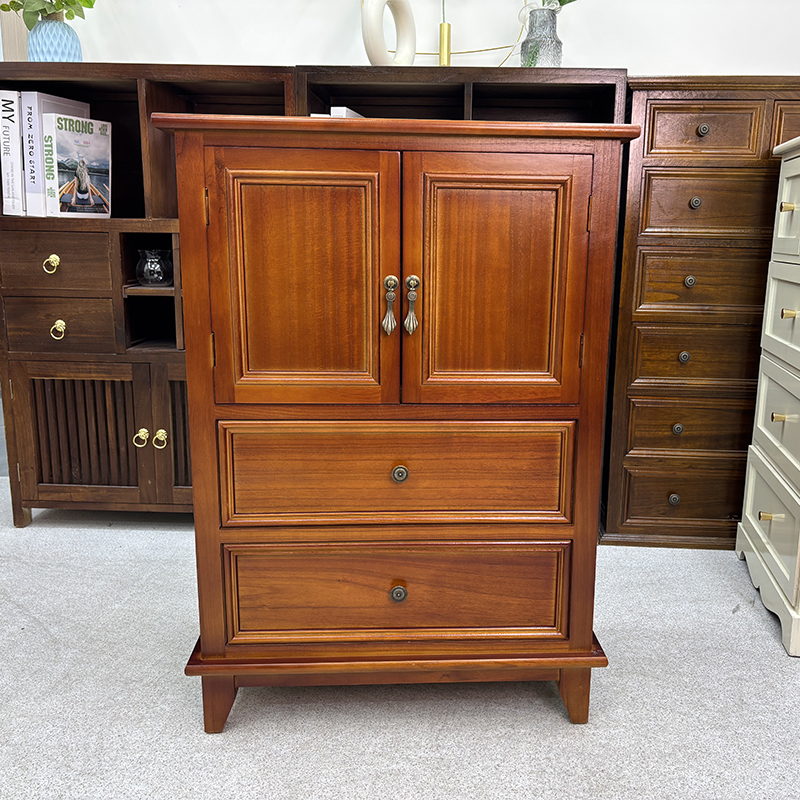 60*35*85cm2抽带门斗柜收纳柜客厅电视边柜卧室床边柜餐边柜小型