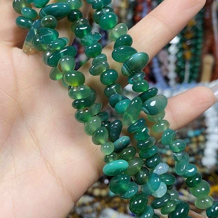 玛瑙/玉髓未镶嵌珠宝半成品玛瑙绕手4圈
