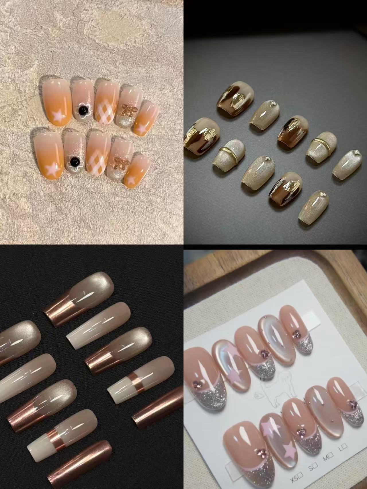 手工穿戴美甲裸色法式秋冬百搭（手工产品默认微瑕完美主义者慎拍）