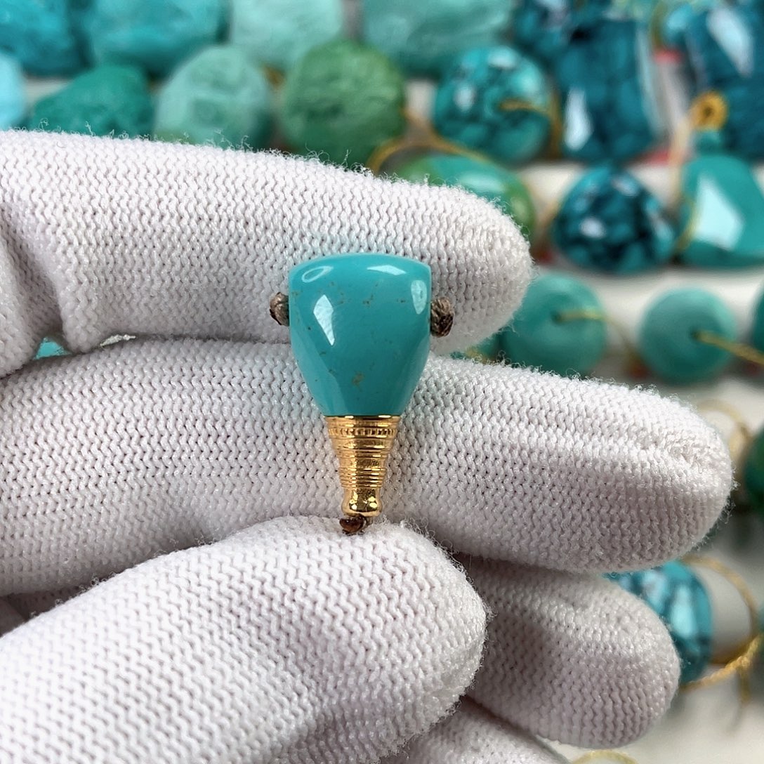 绿松石未镶嵌挂件