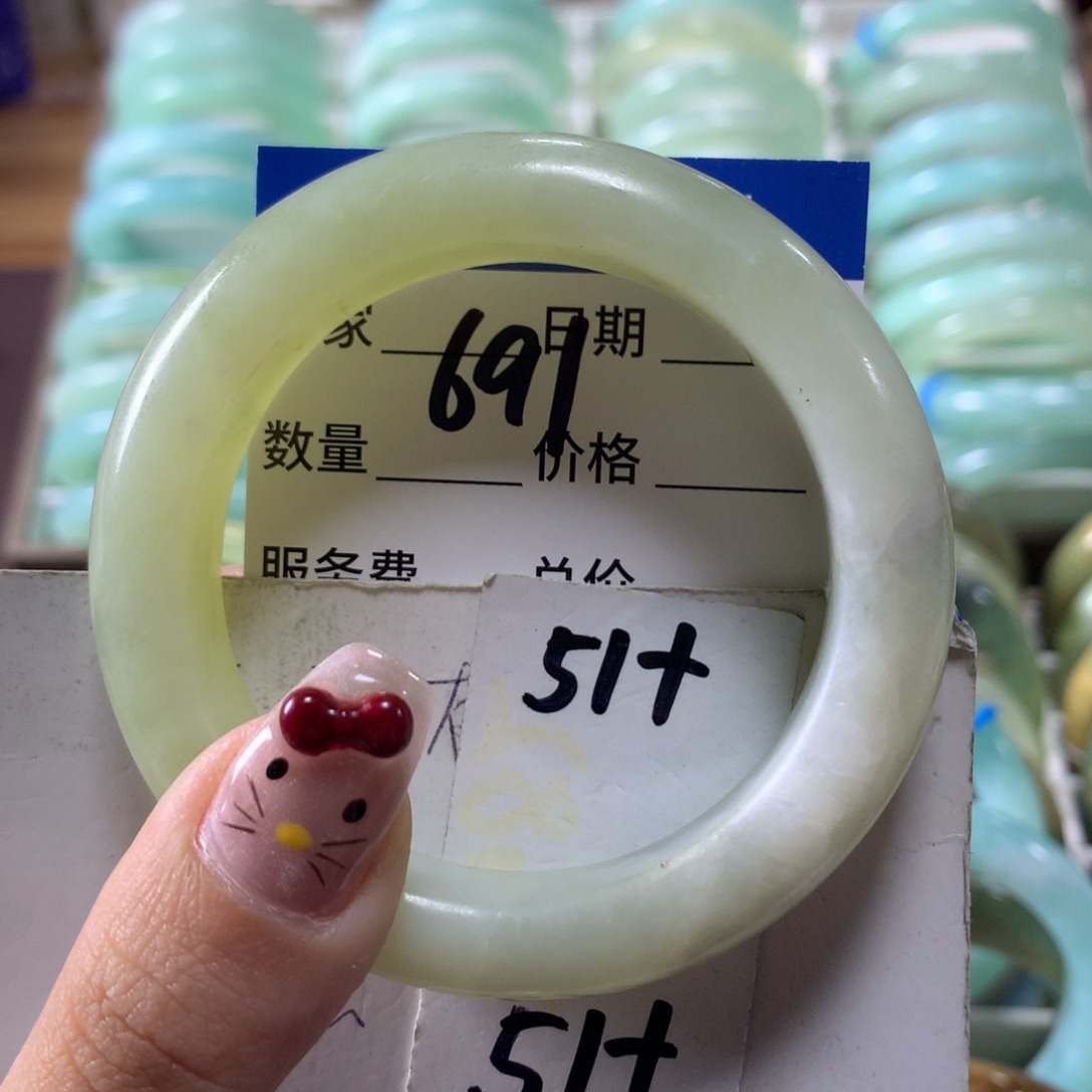 蛇纹石玉手镯未镶嵌691
