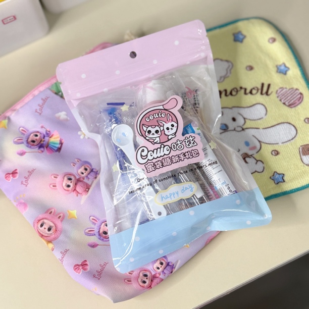 蜜袋鼯新手套餐 奶瓶 勺子 过渡粮 小毯子 外带包 奶蜜出行包