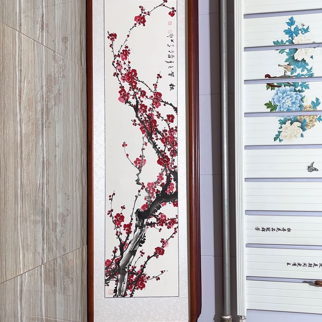 国画书画作品带框163×48