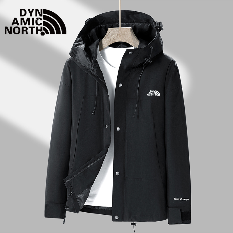 DYNAMIC NORTH/动感北面三合一户外防风防水冲锋衣秋冬季耐磨外套