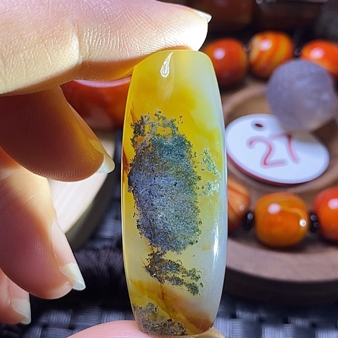 未镶嵌颈饰玛瑙/玉髓蟀*