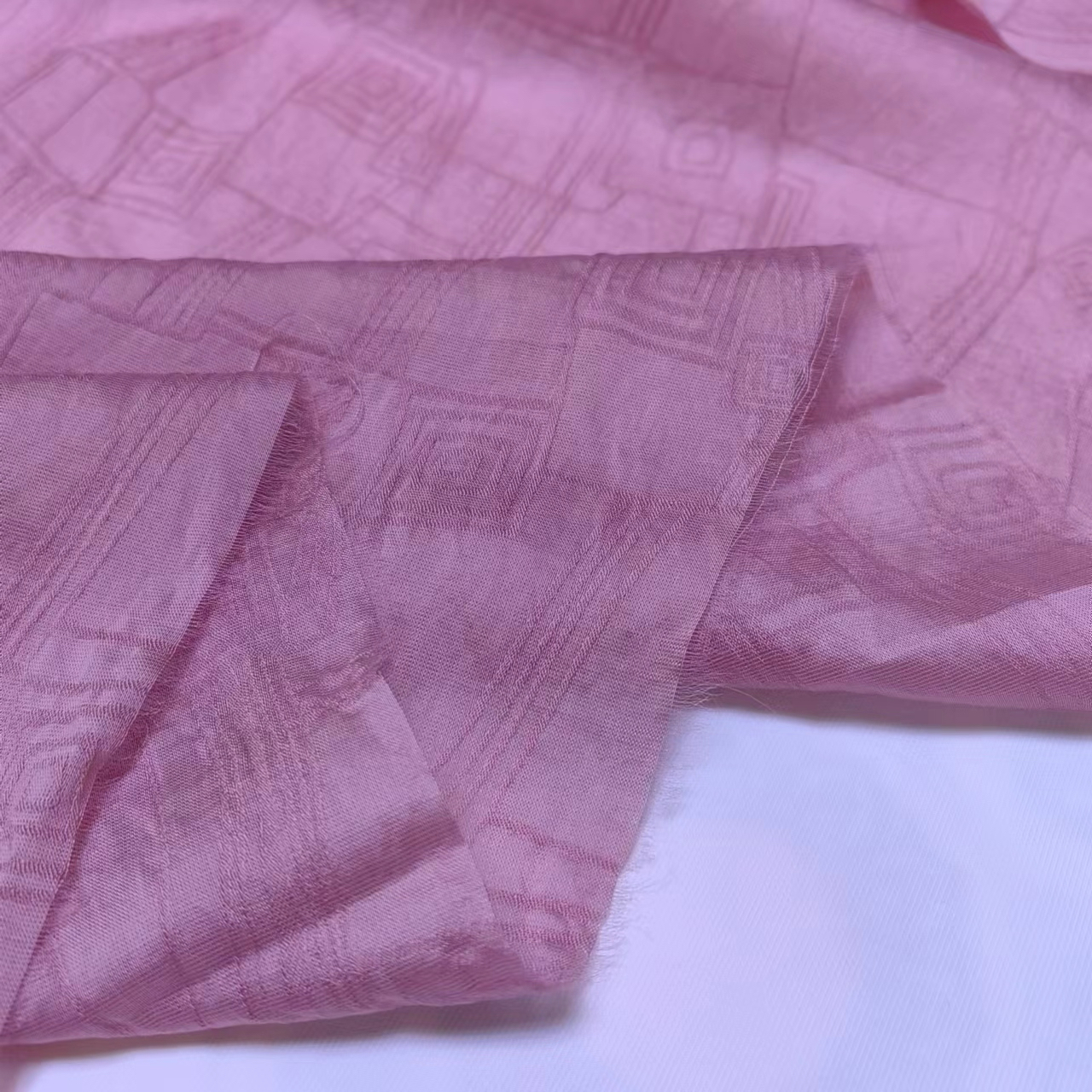 夏季新款高档天丝棉透气垂顺纯色提花暗纹连衣裙汉服面料旗袍布料