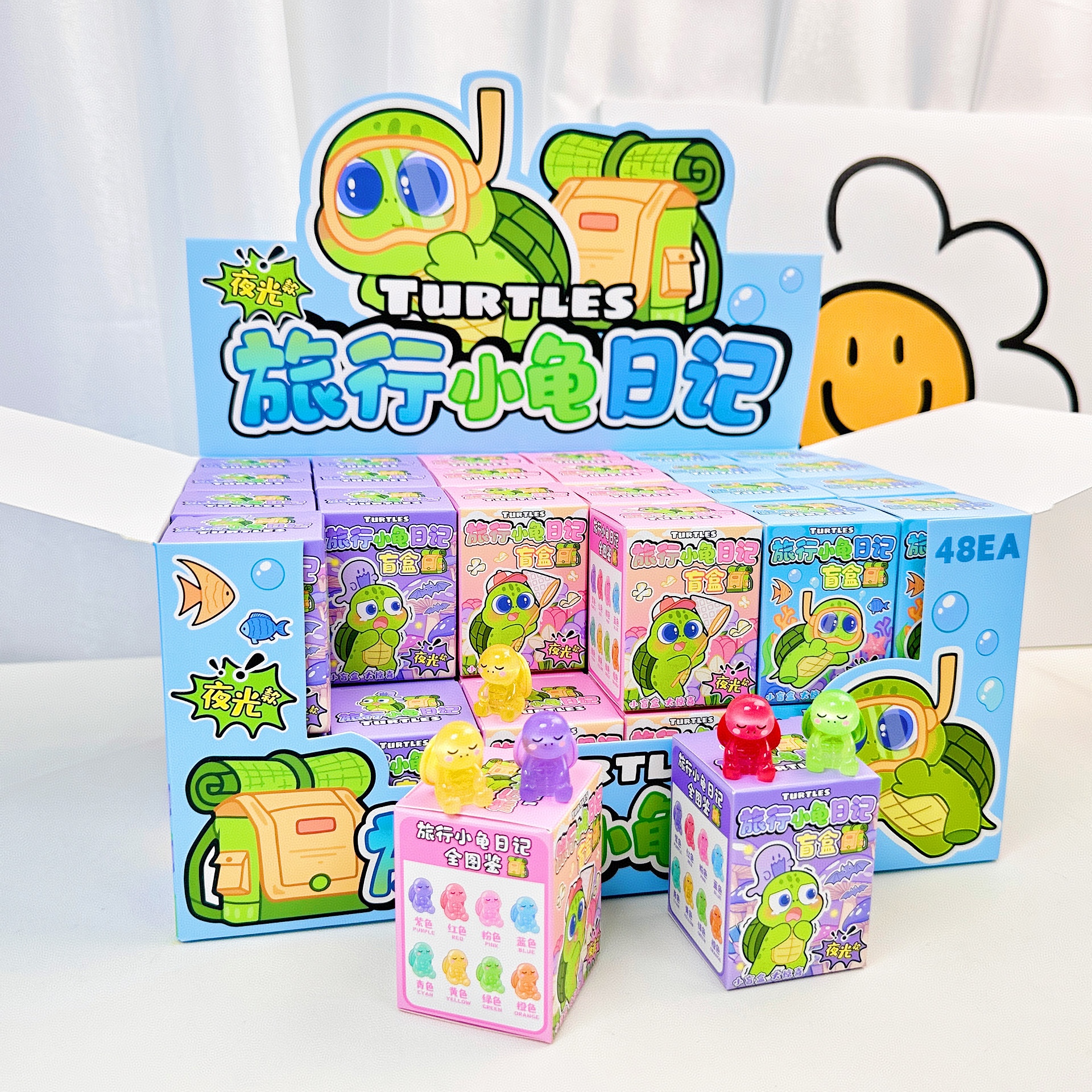 【拆卡拆盒】旅行小龟日记盲盒萌粒-12