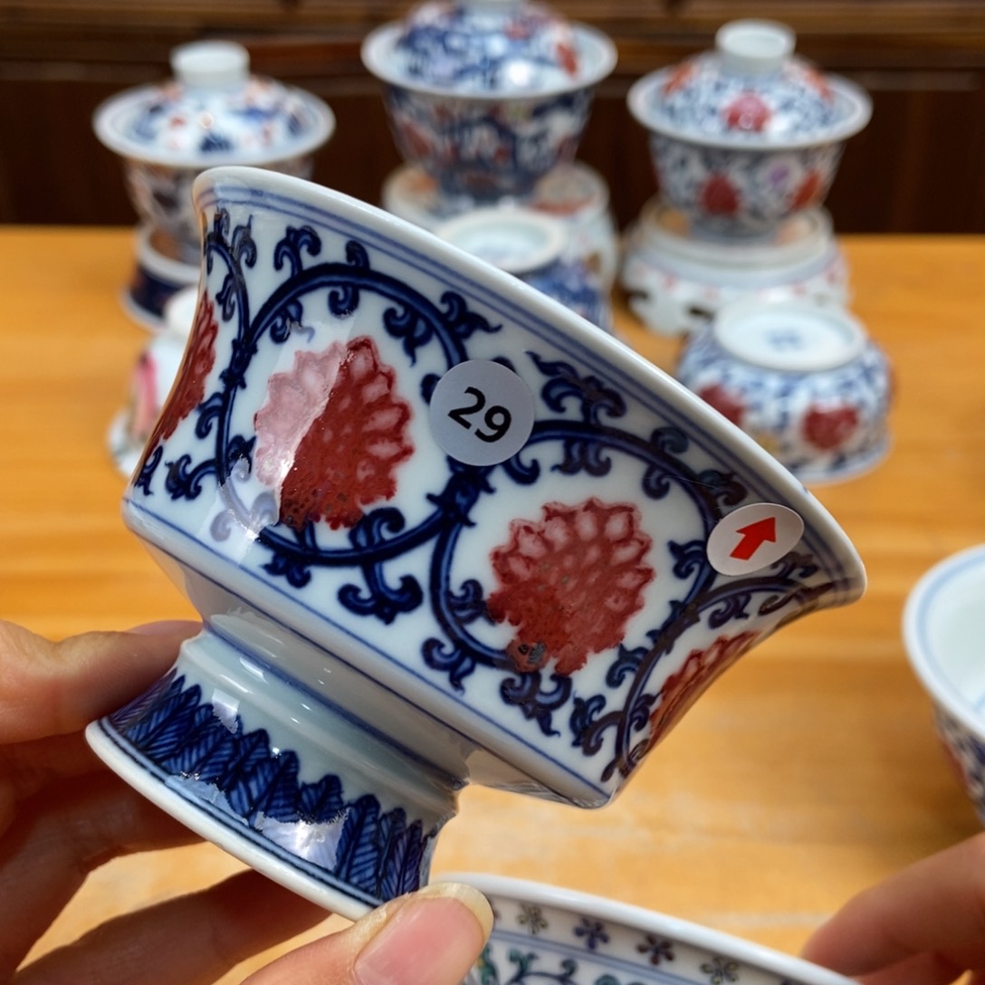 手绘现代茶具非古董