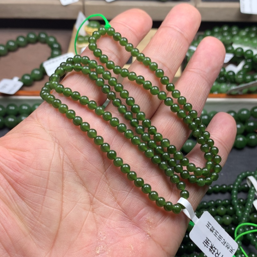 【闪购商品】和田玉（碧玉）颈饰未镶嵌小*儿4