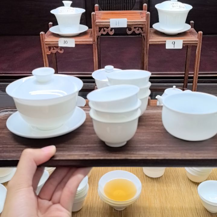 樱*释150毫升元宝盖碗+6个反口杯+罗汉杯