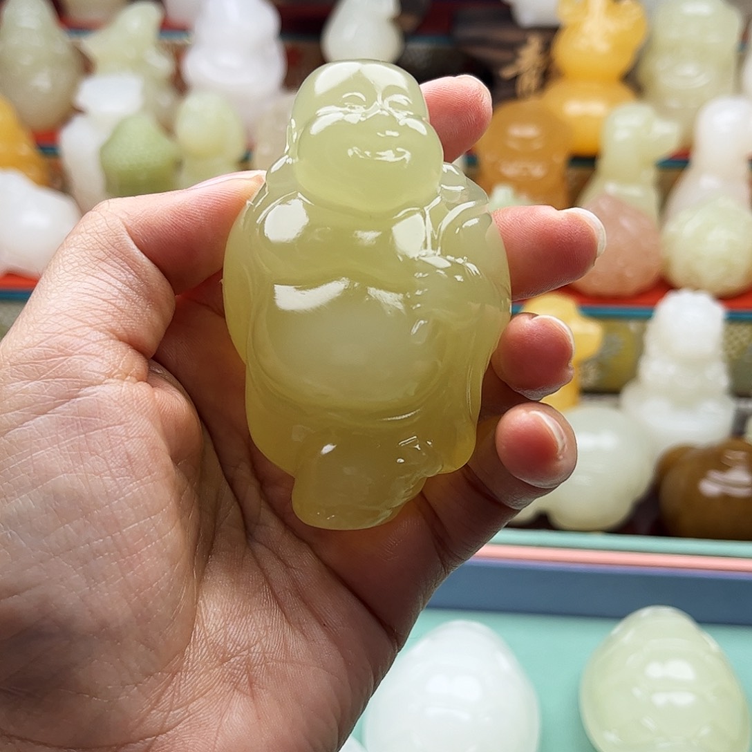 L***W石材佛佛手吧摆件