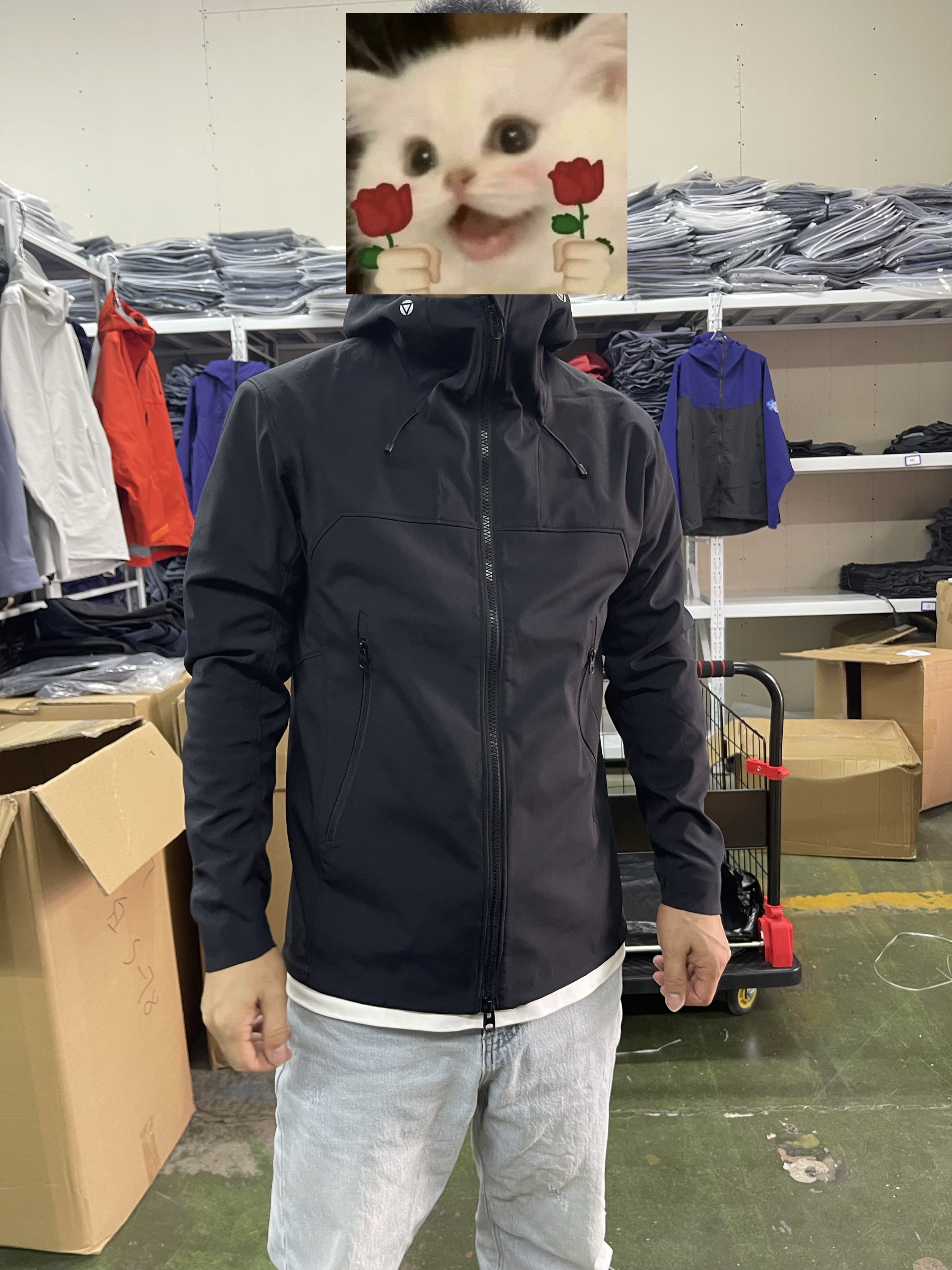 台州三门货   小石头M-8AC系列 平替版软壳加绒衣