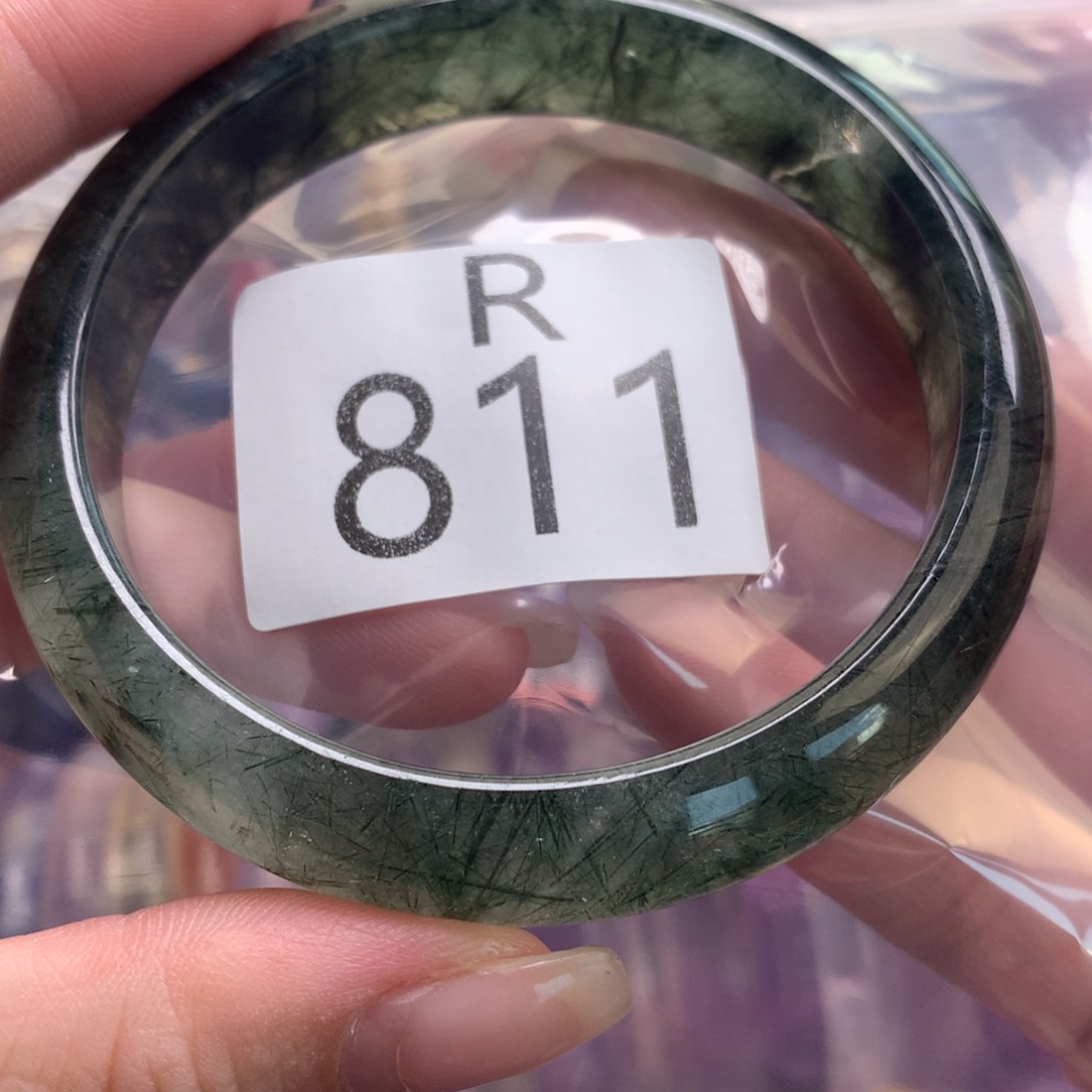 水晶珠宝半成品未镶嵌妖**儿水晶手镯811-62