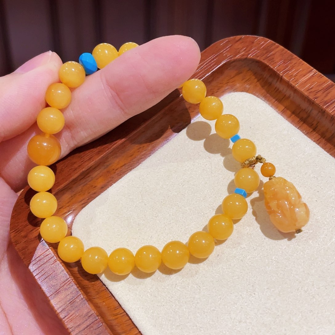 蜜蜡手链未镶嵌手串