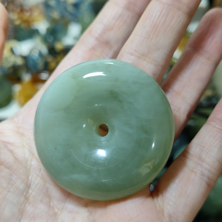 岫玉未镶嵌平安扣