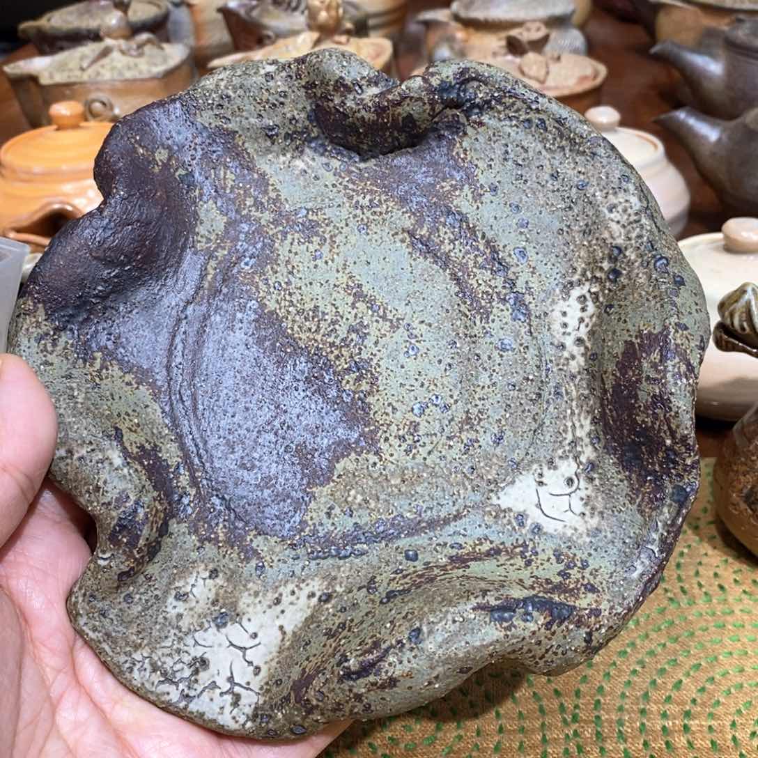 柴烧侘寂粗陶茶具