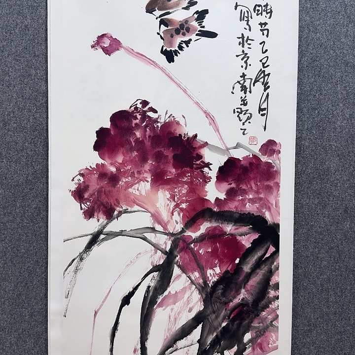 国画靳长年老师手绘作品