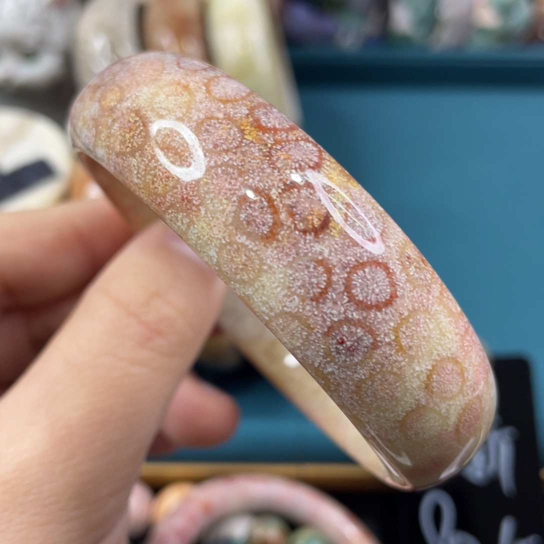 未镶嵌手镯硅化玉