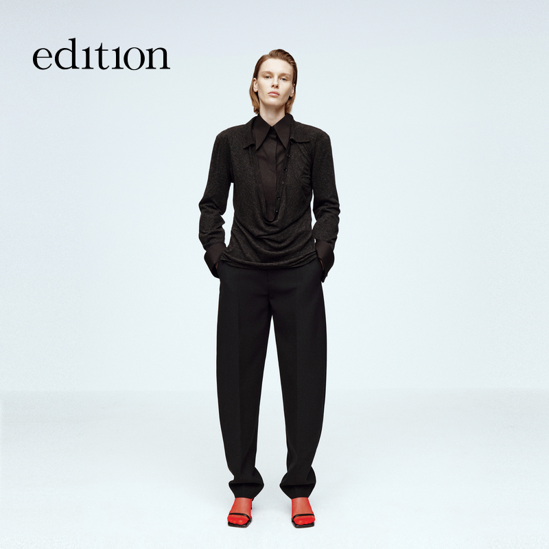 【赵老板专属】edition绵羊毛萝卜西裤女配腰带#EBD4PAT017