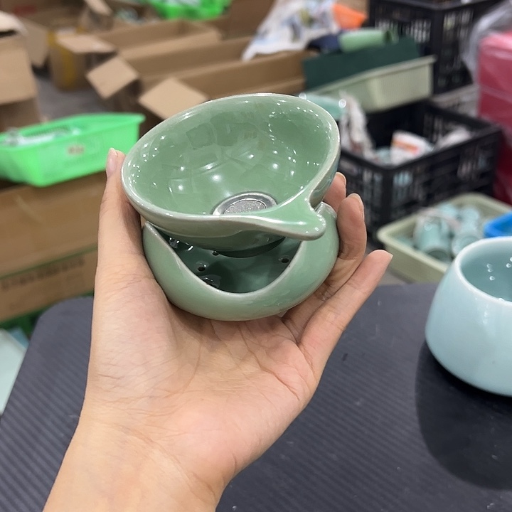 龙泉云间青瓷小米茶器