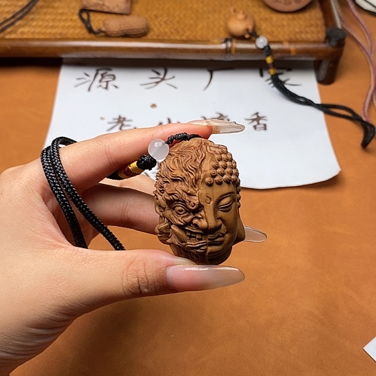 檀香木手串/手链一念之间手把件