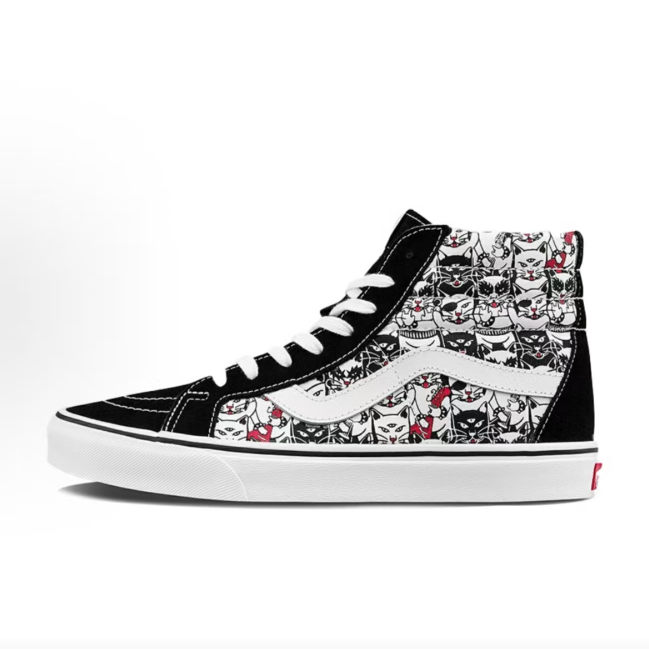 Vans SK8 Reissue 动物头像印花 高帮板鞋 男女同款 VN0A4BV8BCL