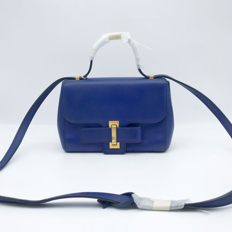95新 Delvaux/德尔沃 洋诚二手 德尔沃蓝色斜挎包