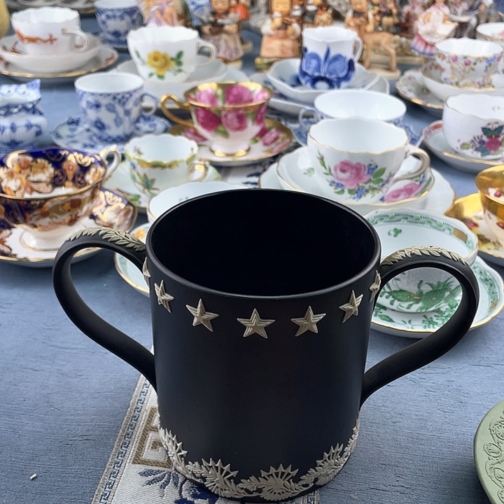 中古欧瓷瓷器小房子