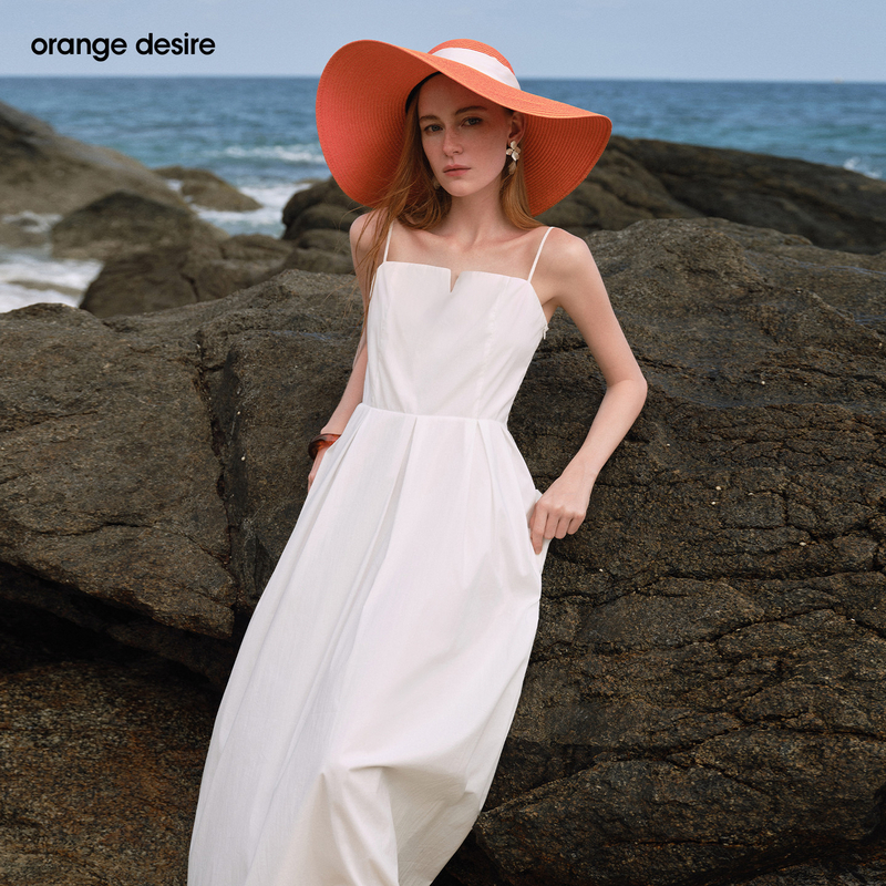 【橱窗】【潮汐浅梦】orange desire设计感吊带连衣裙OD2FMWL6049