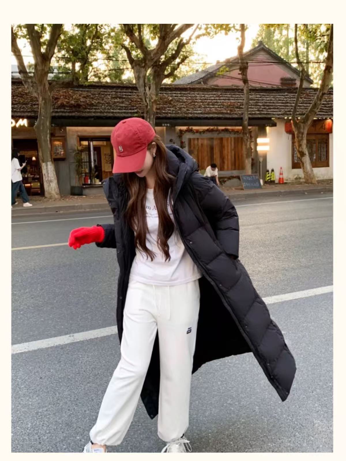 【李姑娘专属】8919加厚过膝超级韩系棉服