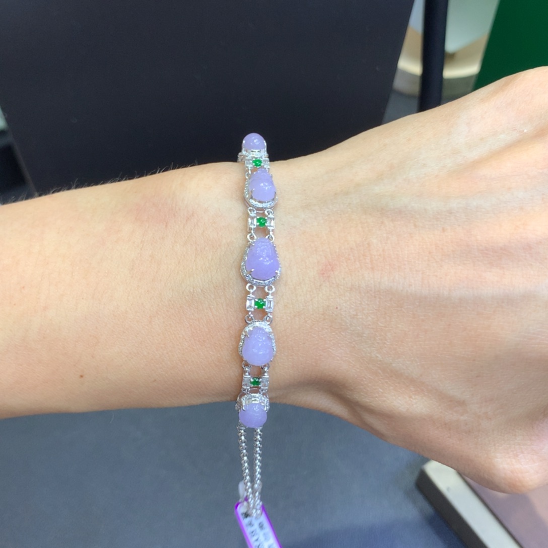 【闪购商品】翡翠18K金镶嵌颈饰翡翠