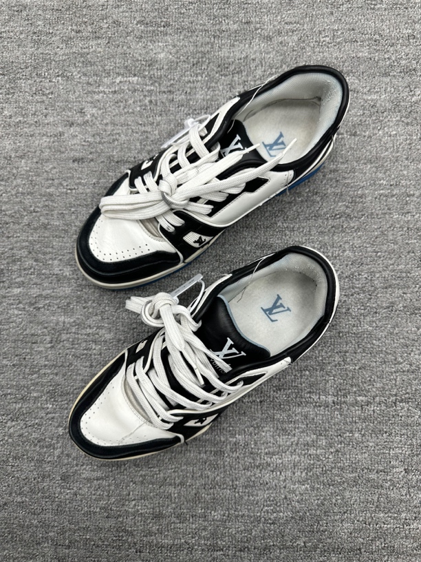 95新 LouisVuitton/路易威登 39 Lv trainer 黑白板鞋