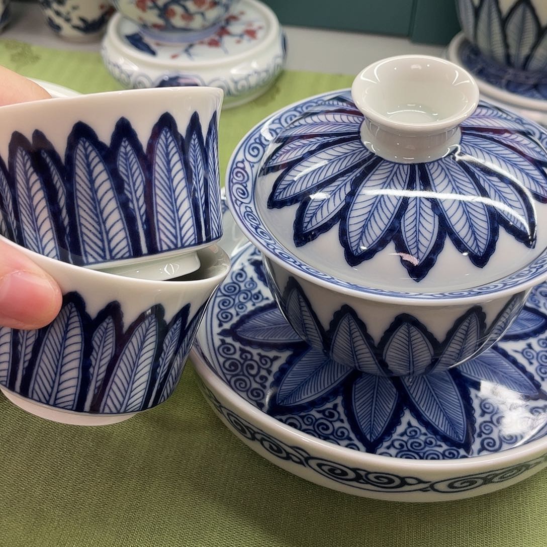 景德陶瓷盖碗茶具