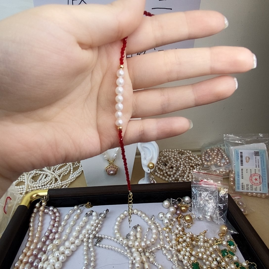 手绳淡水珍珠合金