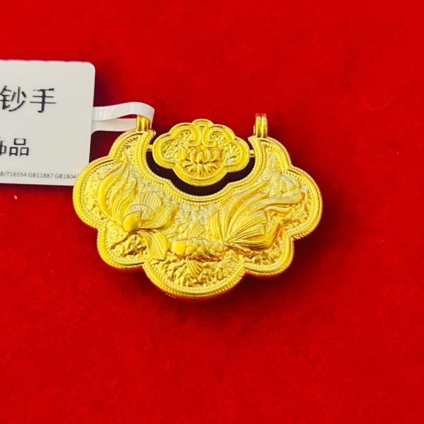 【莹莹专享】足金999投资金 莲花锁包 GP 2.28