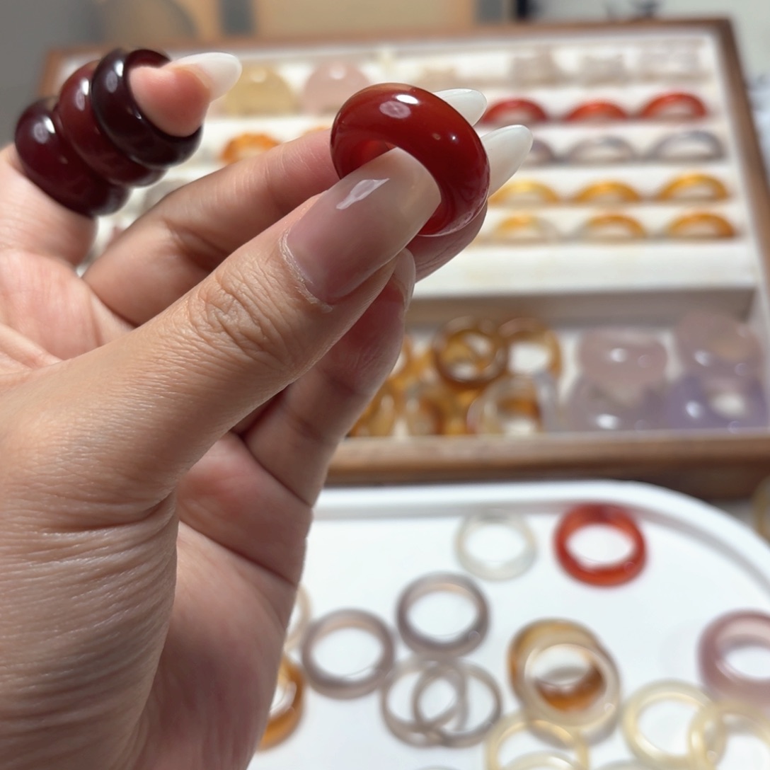 未镶嵌戒指玛瑙/玉髓118卡14