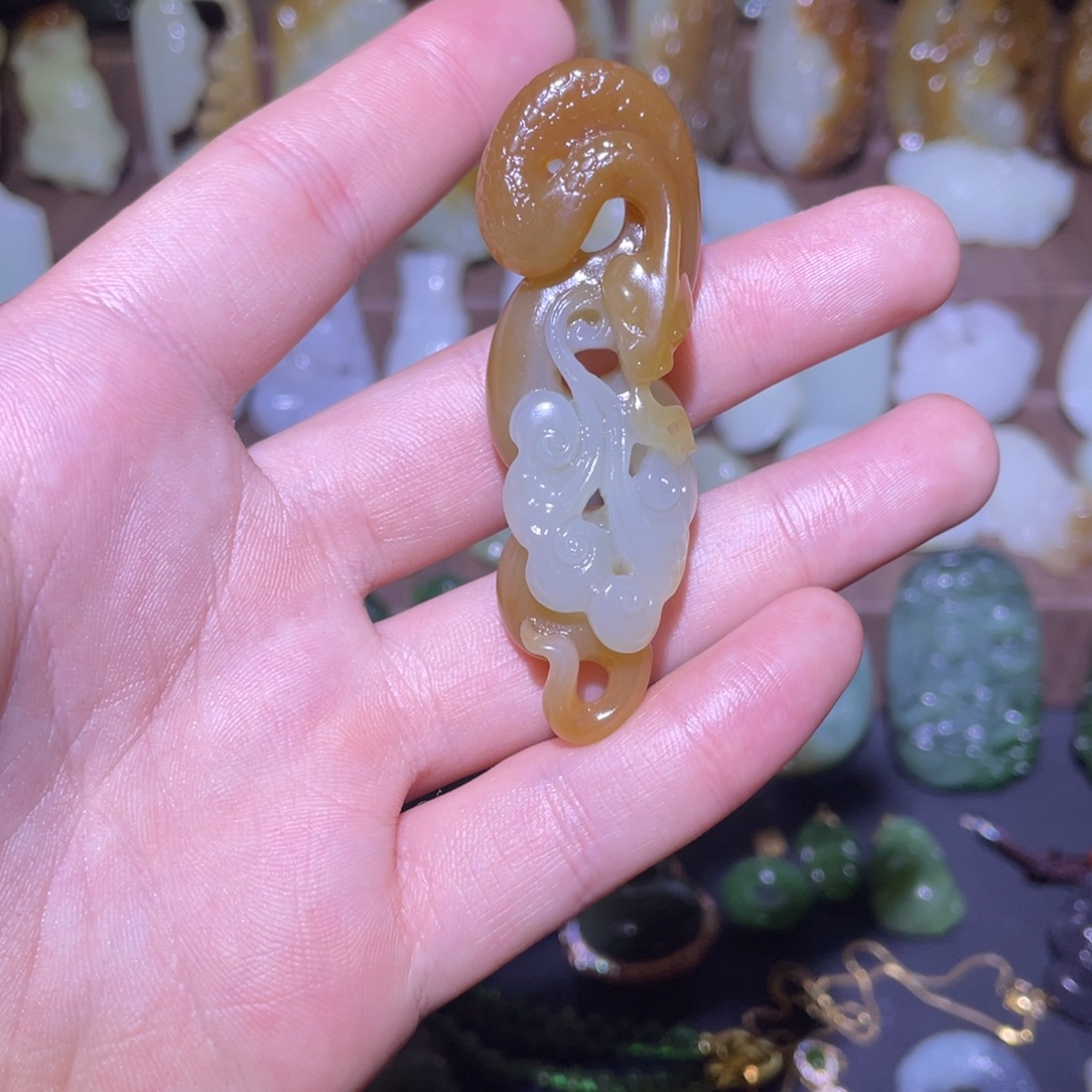 和田玉未镶嵌挂件