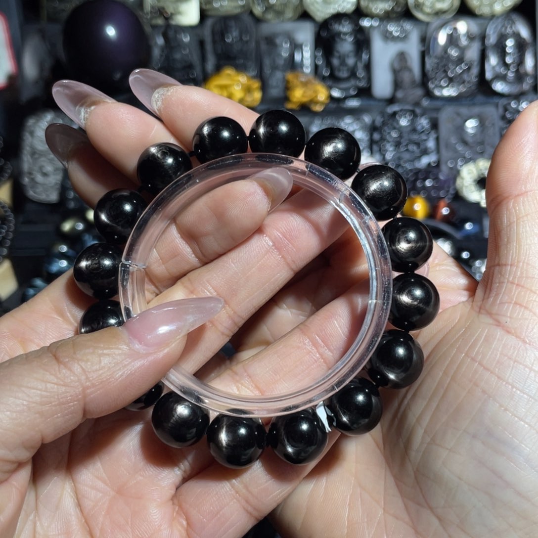 *****手串辉石未镶嵌13mm金运石