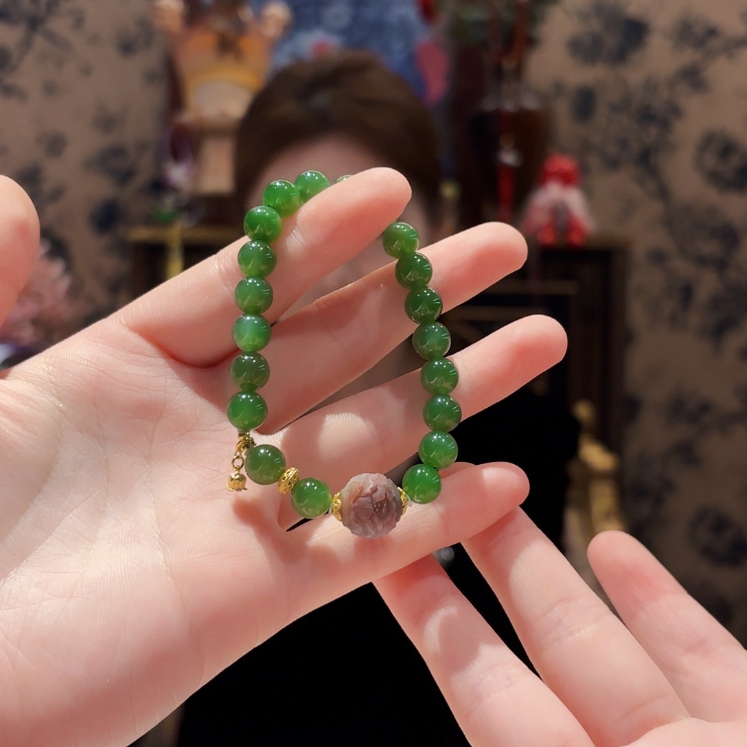 手链未镶嵌和田玉手串