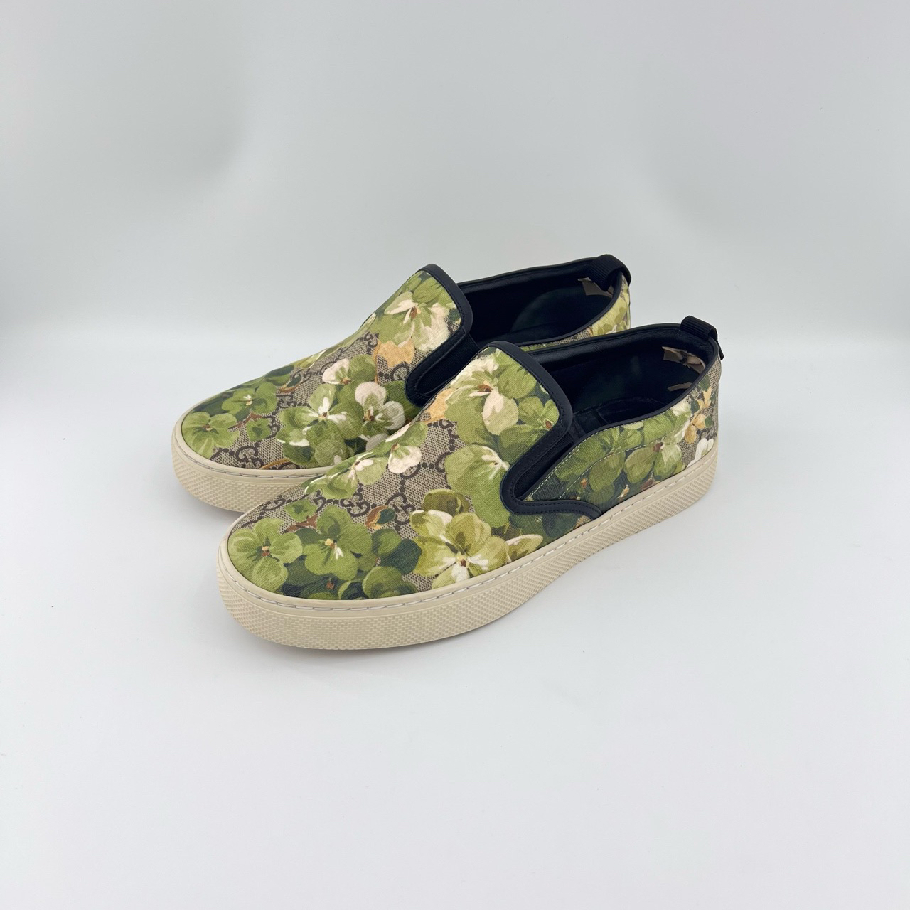 95新 GUCCI/古驰 40码/40.5码/满印印花一脚蹬