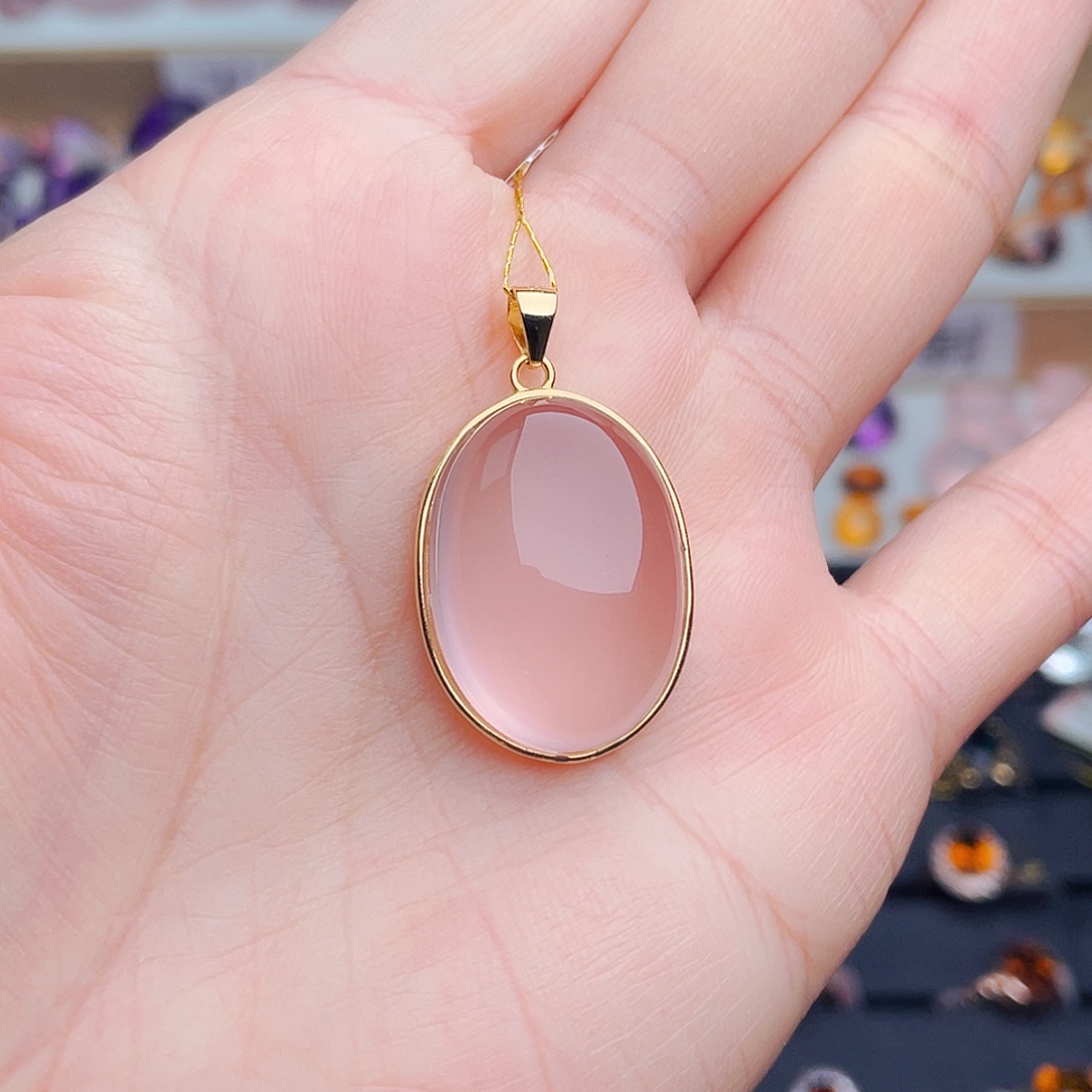 银S925镶嵌水晶珠宝半成品天然保真