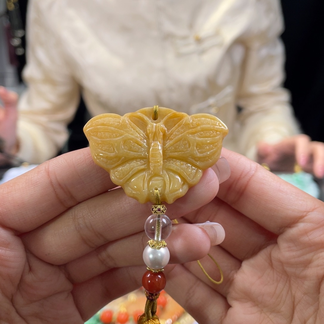 翡翠颈饰未镶嵌代编织